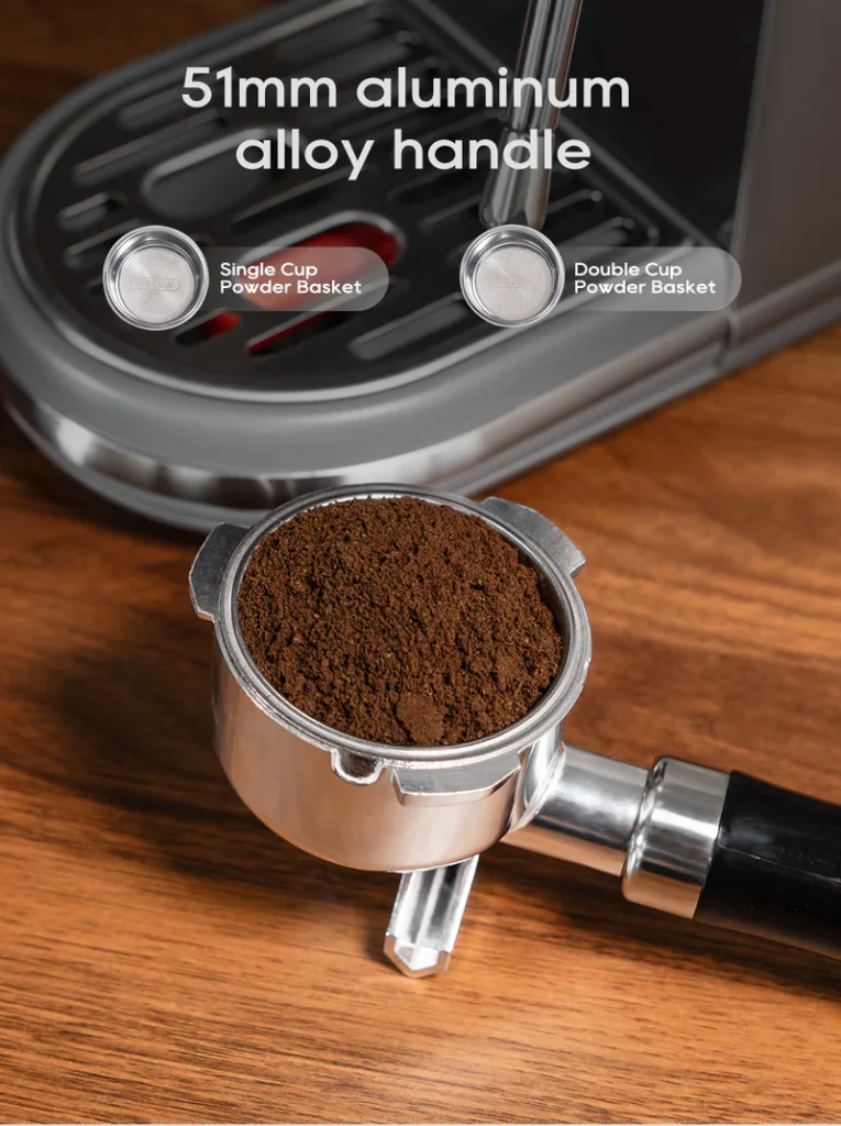 aluminum alloy handle Semi Automatic Coffee Machine